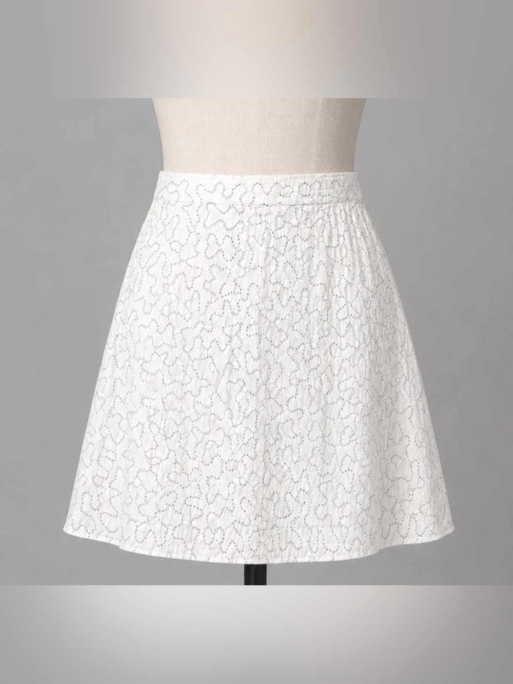 NEW FREE PEOPLE INTIMATELY WHITE BEADED EMBELLISHED A-LINE SKIRT SIZE S